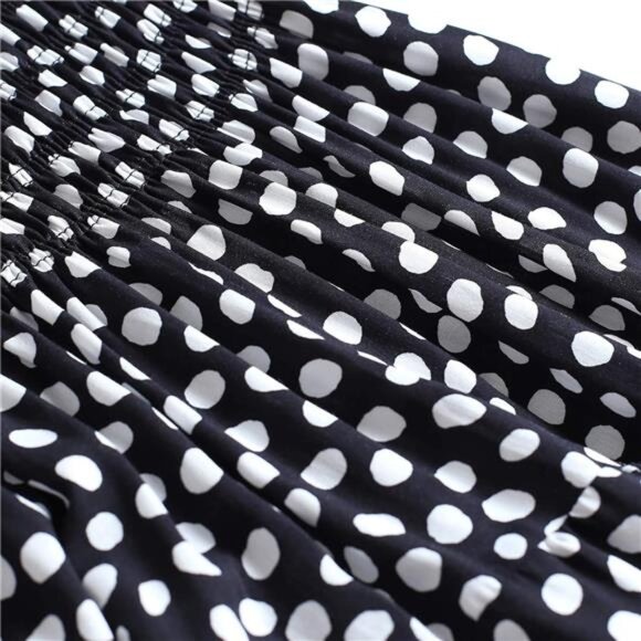 Women's 2025 Summer Boho Floral Print Tiered Casual Flowy Long Maxi Dress - Picture 6 of 6